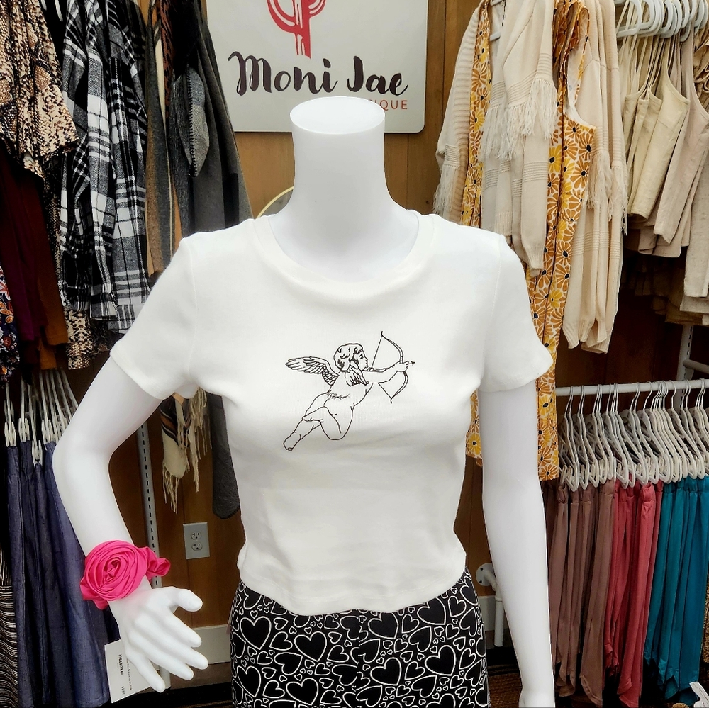 nlt Cupid Is A Tramp Baby Tee (nwt) ONLY SMALL LEFT